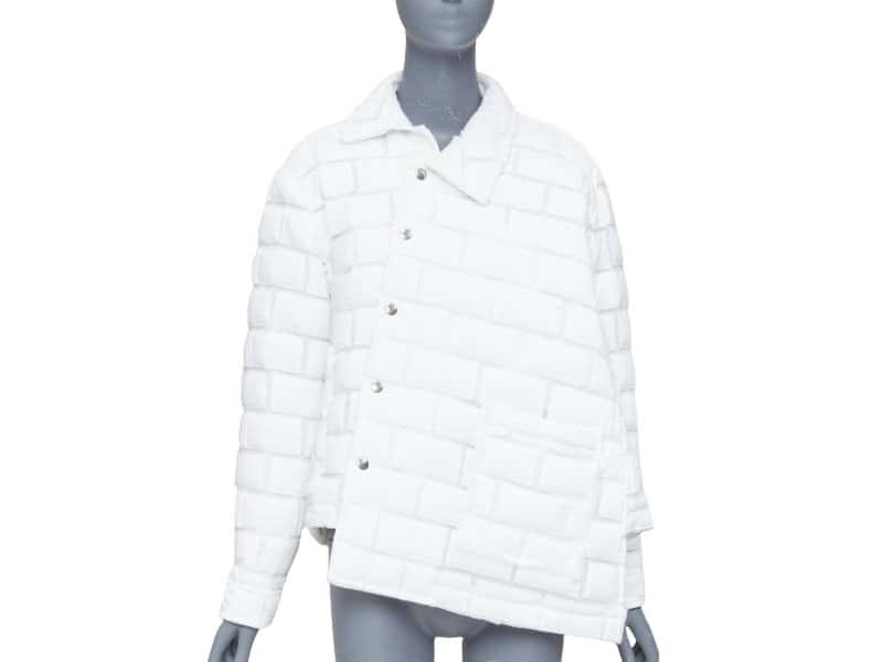 Comme Des Garcons White Polyester Coat White Polyester Good condition - Front View