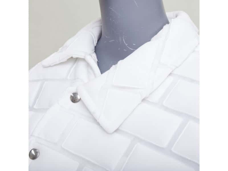 Comme Des Garcons White Polyester Coat White Polyester Good condition - Back View
