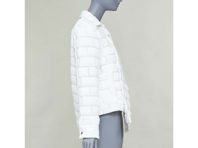 Comme Des Garcons White Polyester Coat White Polyester Good condition - Box View