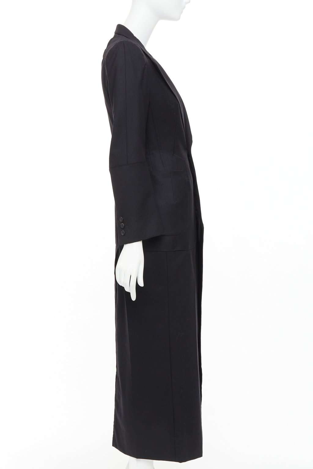Junya Watanabe Black Wool Coat Black Wool Never worn, with tag - Box View