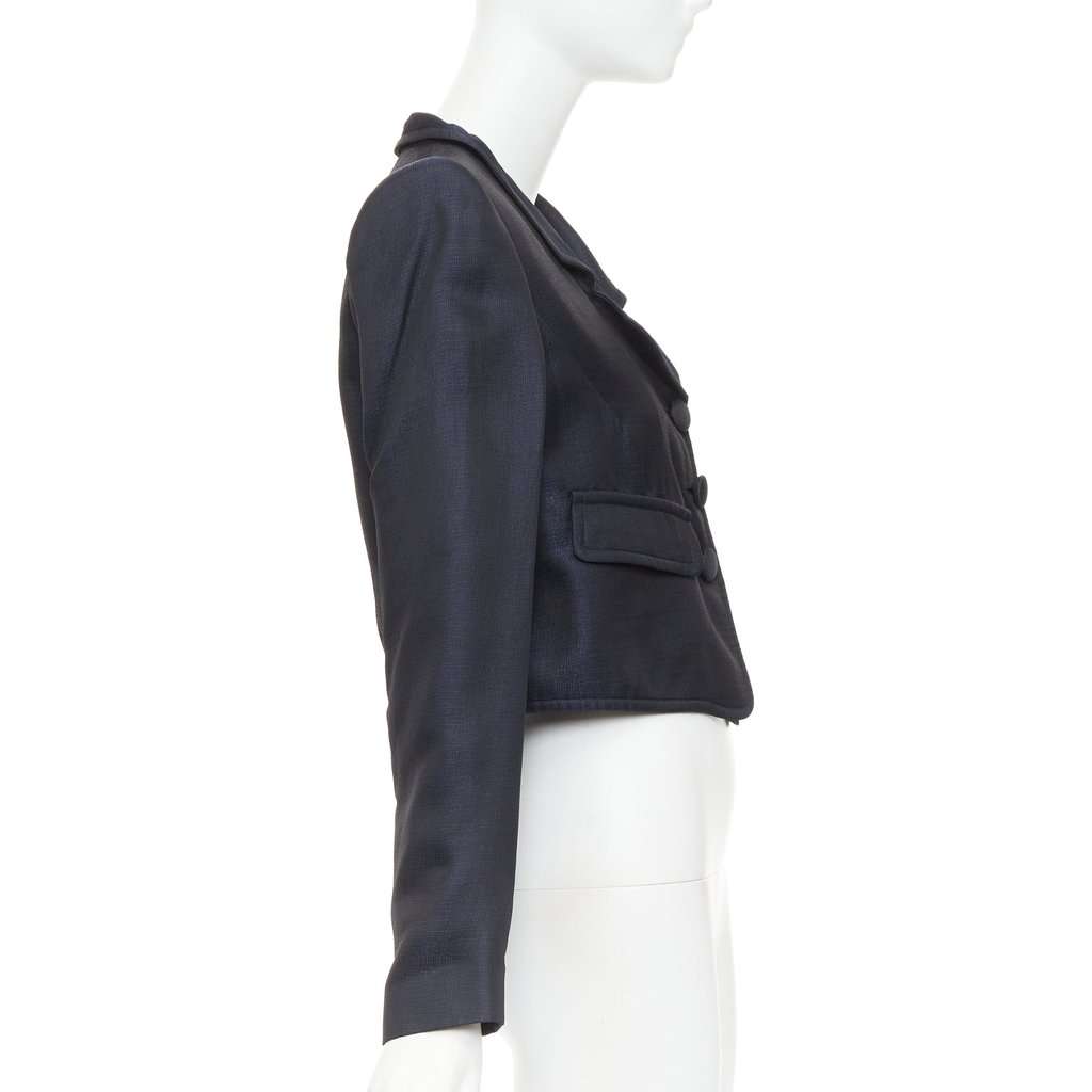 Giorgio Armani Navy Viscose Jacket Navy Viscose Very good condition - Box View