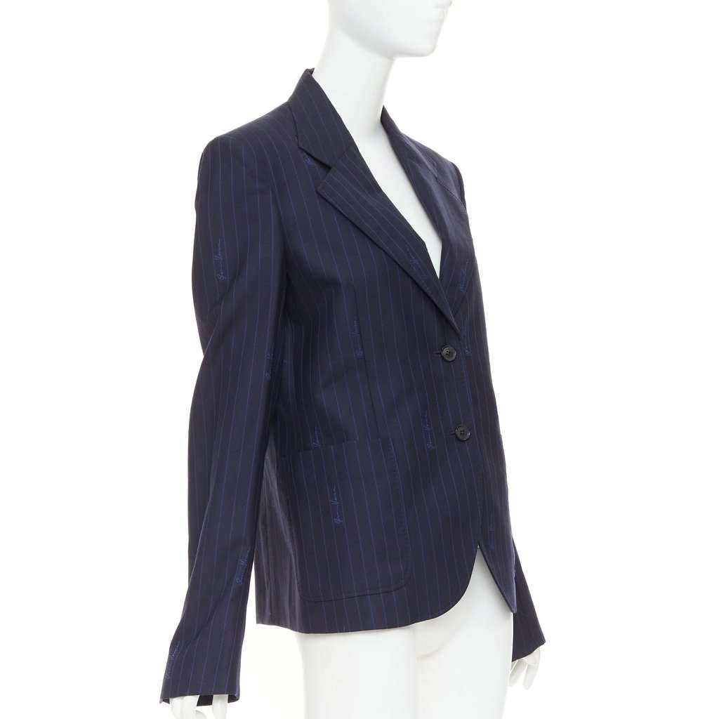 Versace Navy Wool Jacket Navy Wool Very good condition - Inside View