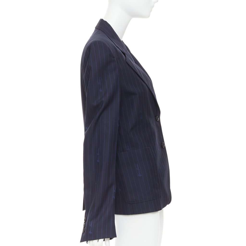 Versace Navy Wool Jacket Navy Wool Very good condition - Model View
