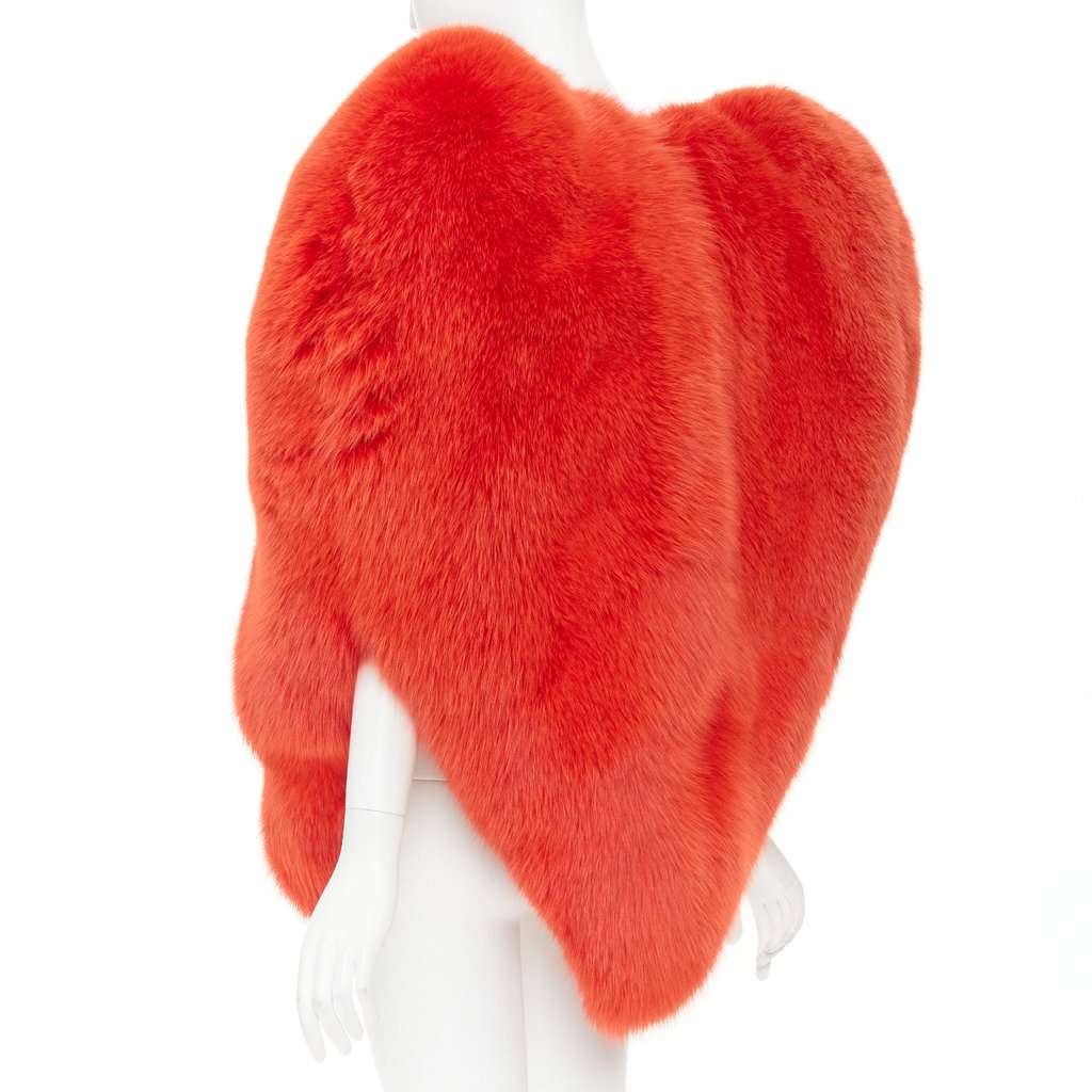 Saint Laurent Red Fur Coat Red Fur Very good condition - Box View