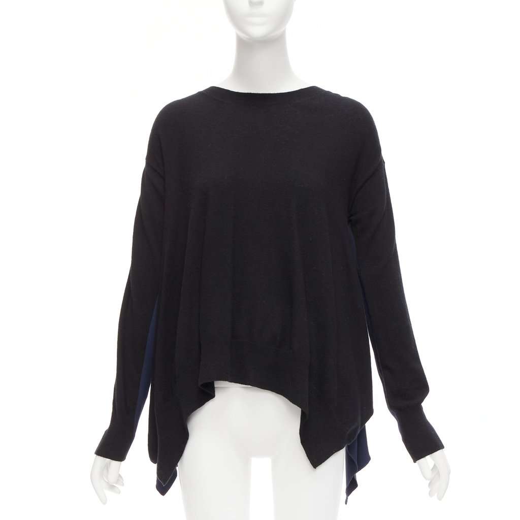 Stella McCartney Handkerchief Sweater Black Wool Never worn - Inside View