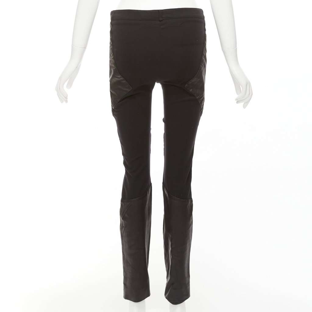 Givenchy Abstract Sweatpants Black Leather Very good condition - Box View