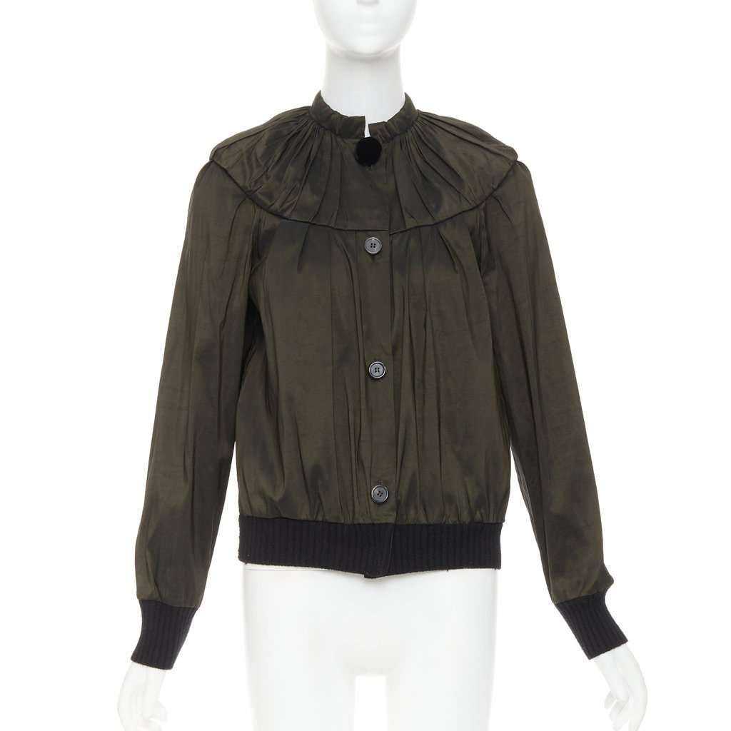 Lanvin Green Silk Coat Green Silk Very good condition - Inside View