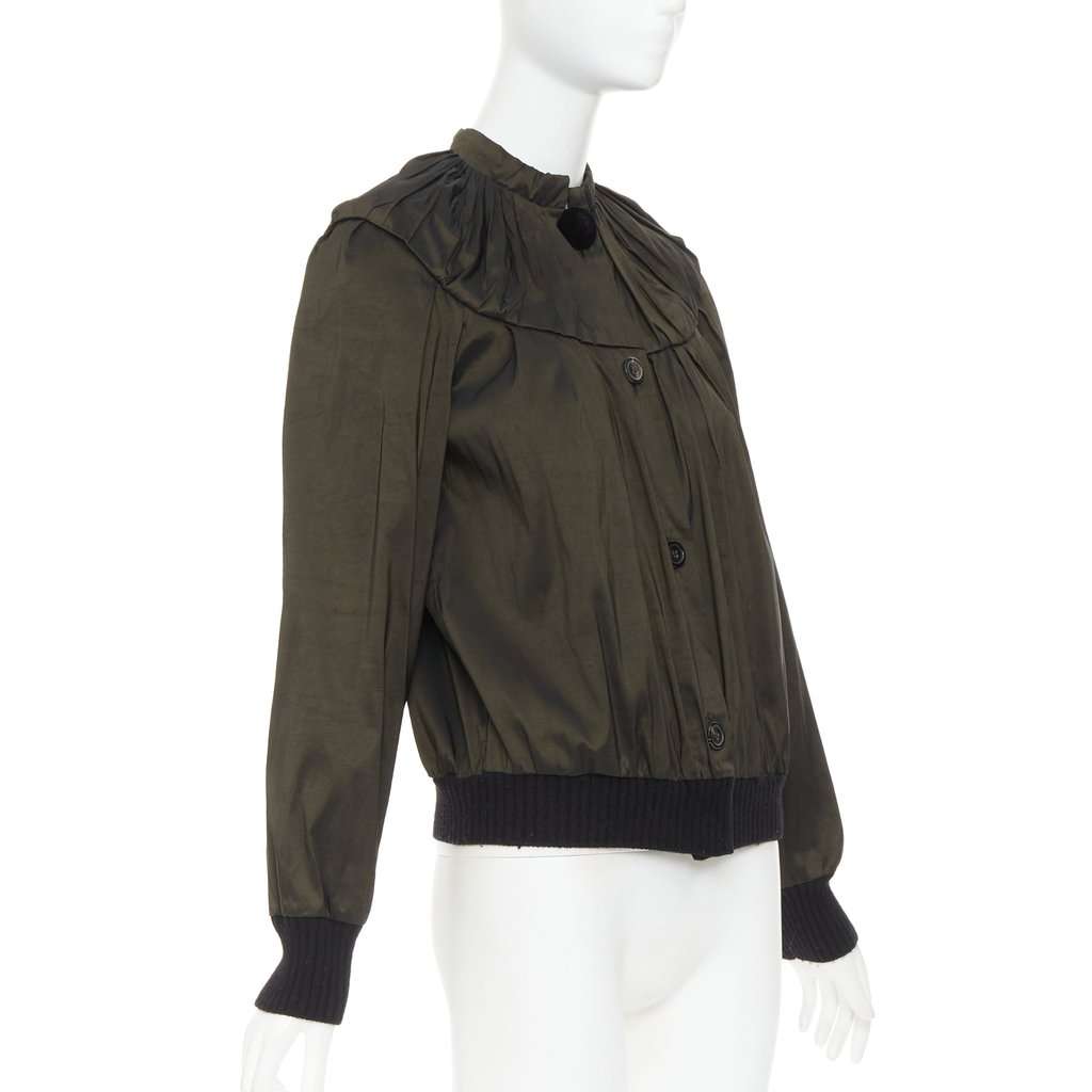 Lanvin Green Silk Coat Green Silk Very good condition - Model View
