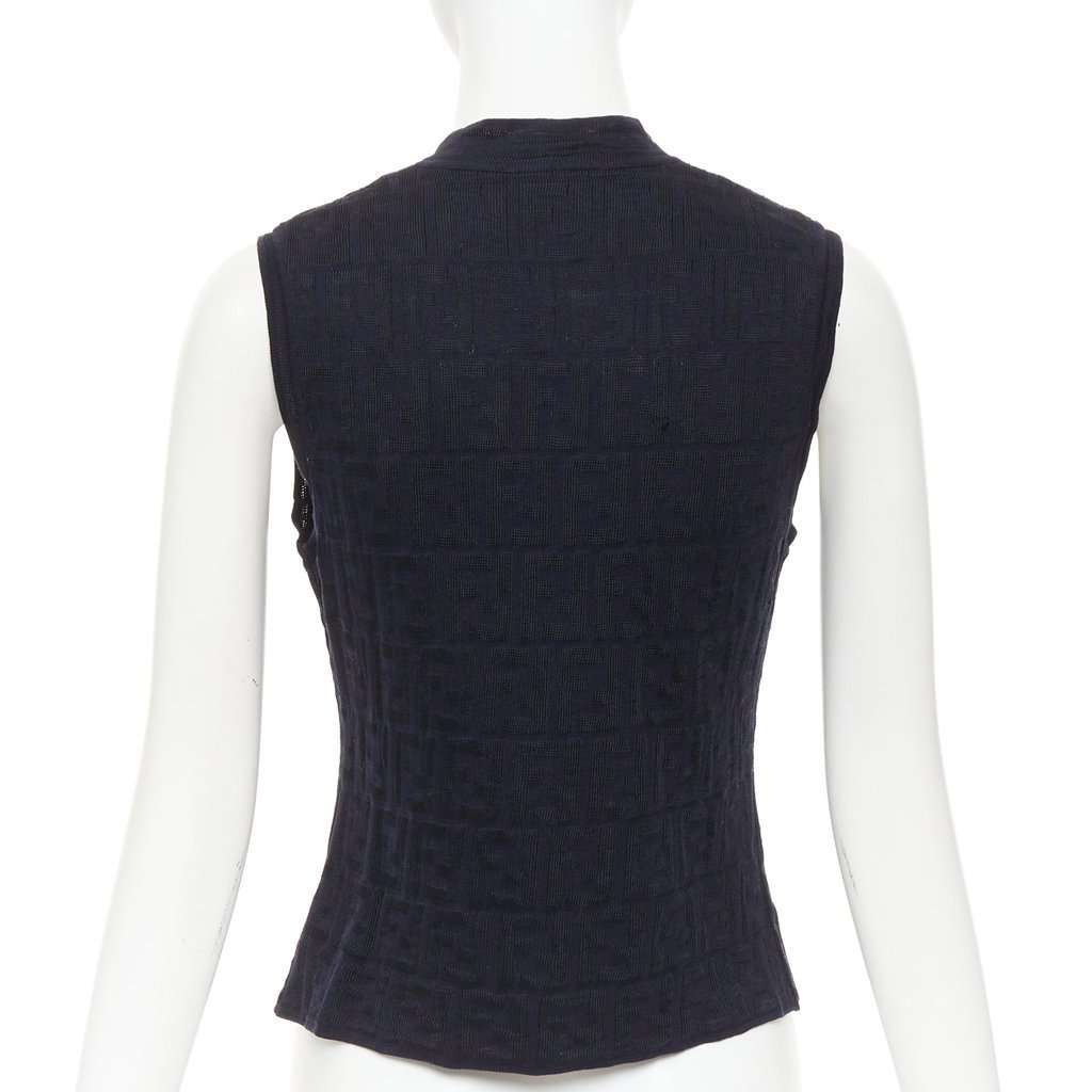 Fendi Black Cotton Top Black Cotton Very good condition - Box View