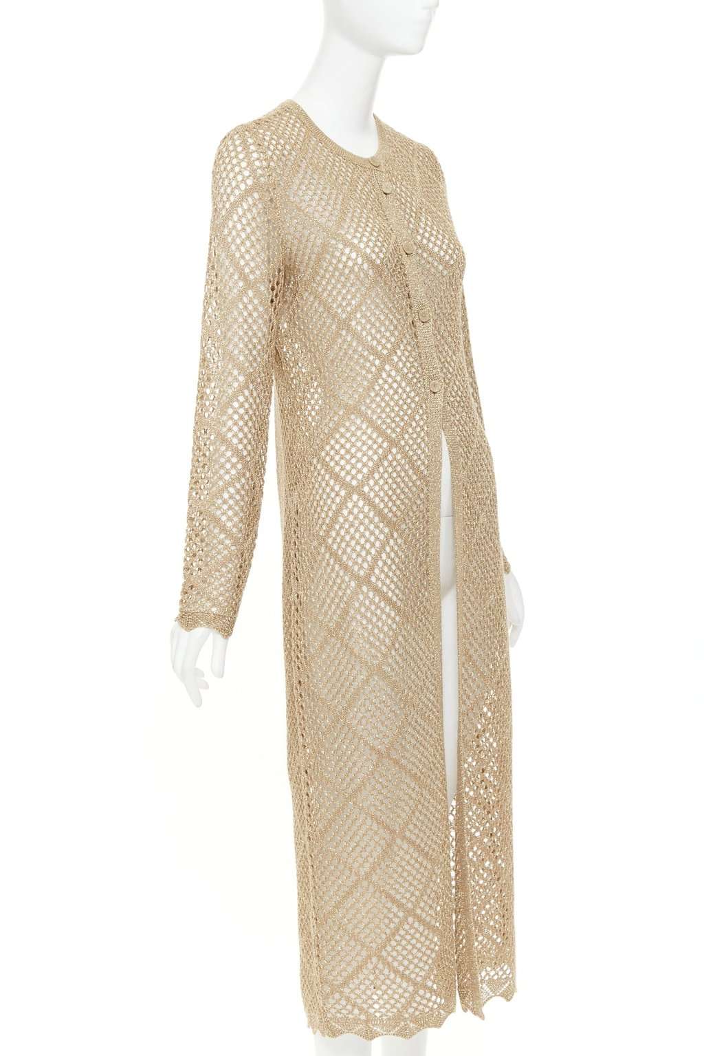 Unsigned 241TP3122 Gold Viscose Very good condition - Model View