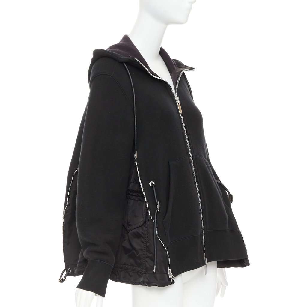 Sacai Black Cotton Knitwear Black Cotton Good condition - Front View