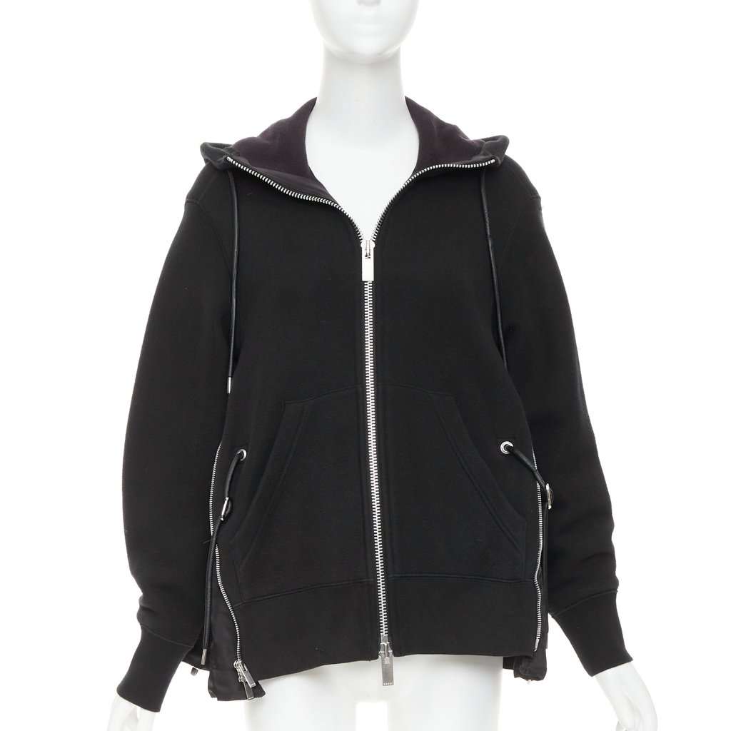 Sacai Black Cotton Knitwear Black Cotton Good condition - Model View