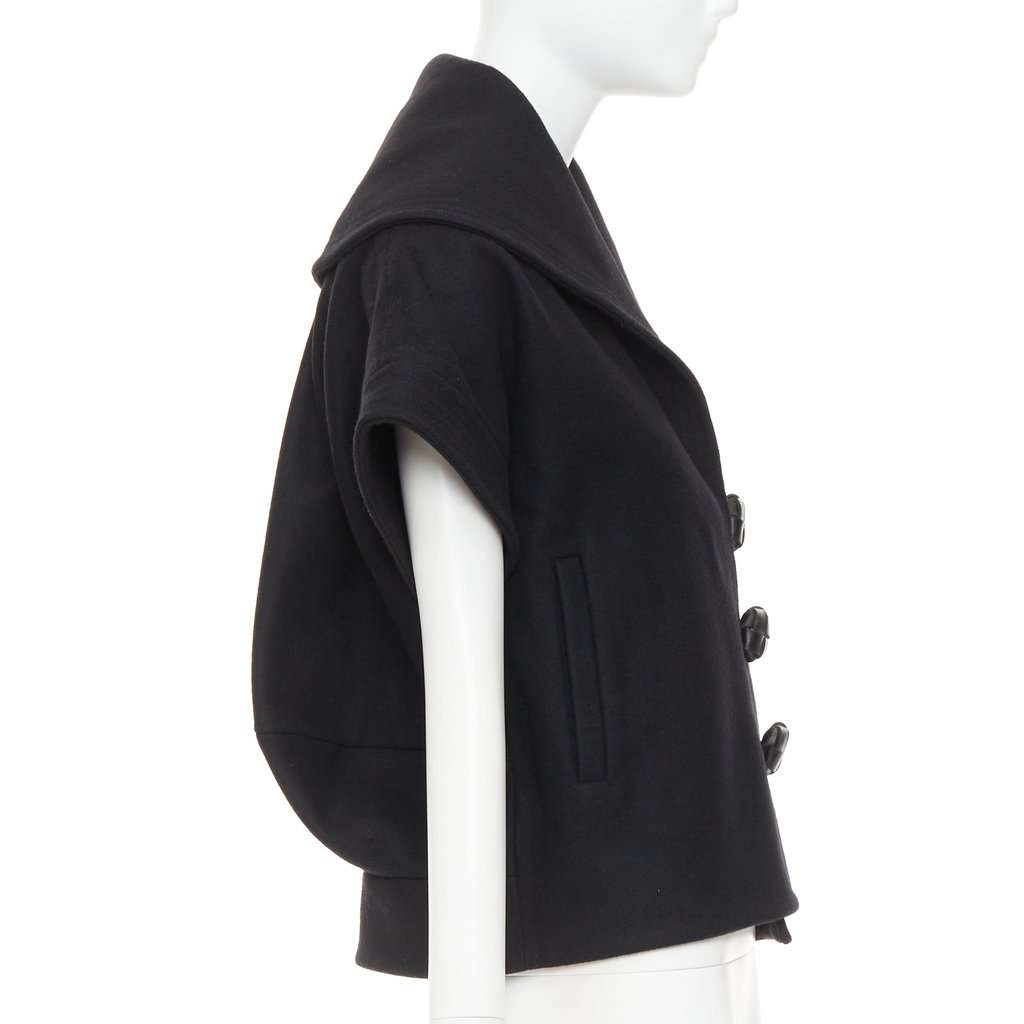 Stella McCartney Black Wool Coat Black Wool Very good condition - Model View