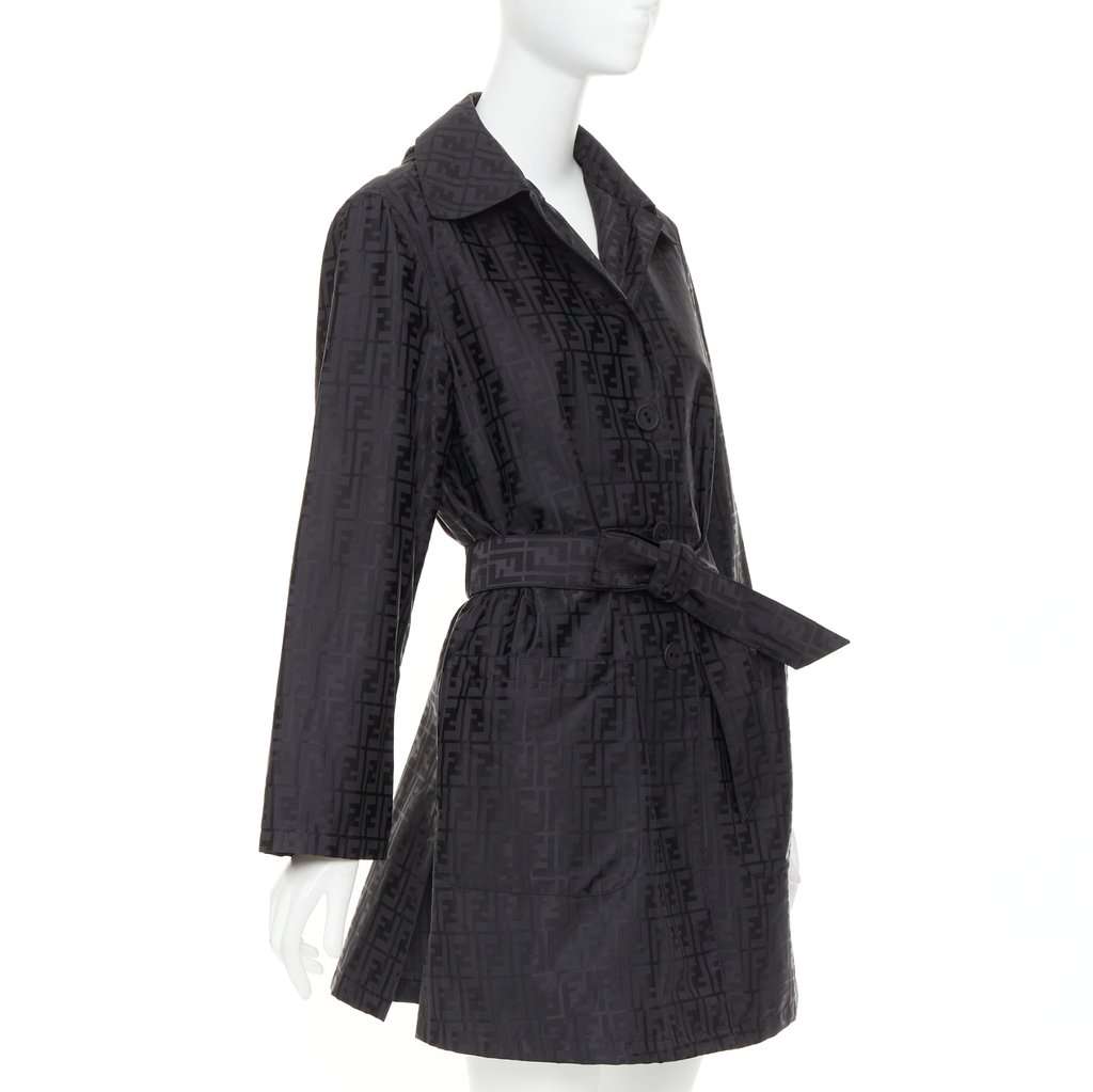 Fendi Black Cotton Coat Black Cotton Very good condition - Inside View