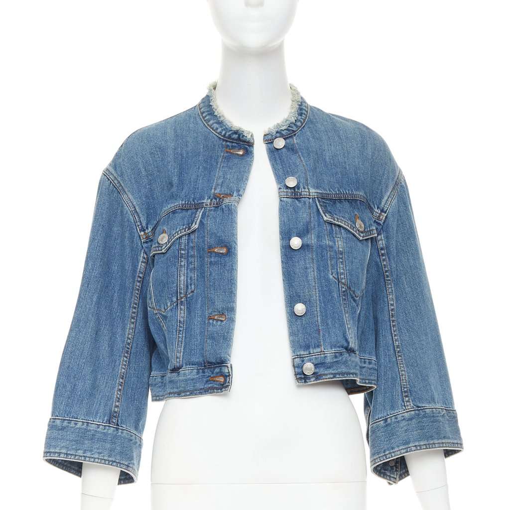 Dries Van Noten Blue Cotton Coat Blue Cotton Very good condition - Front View