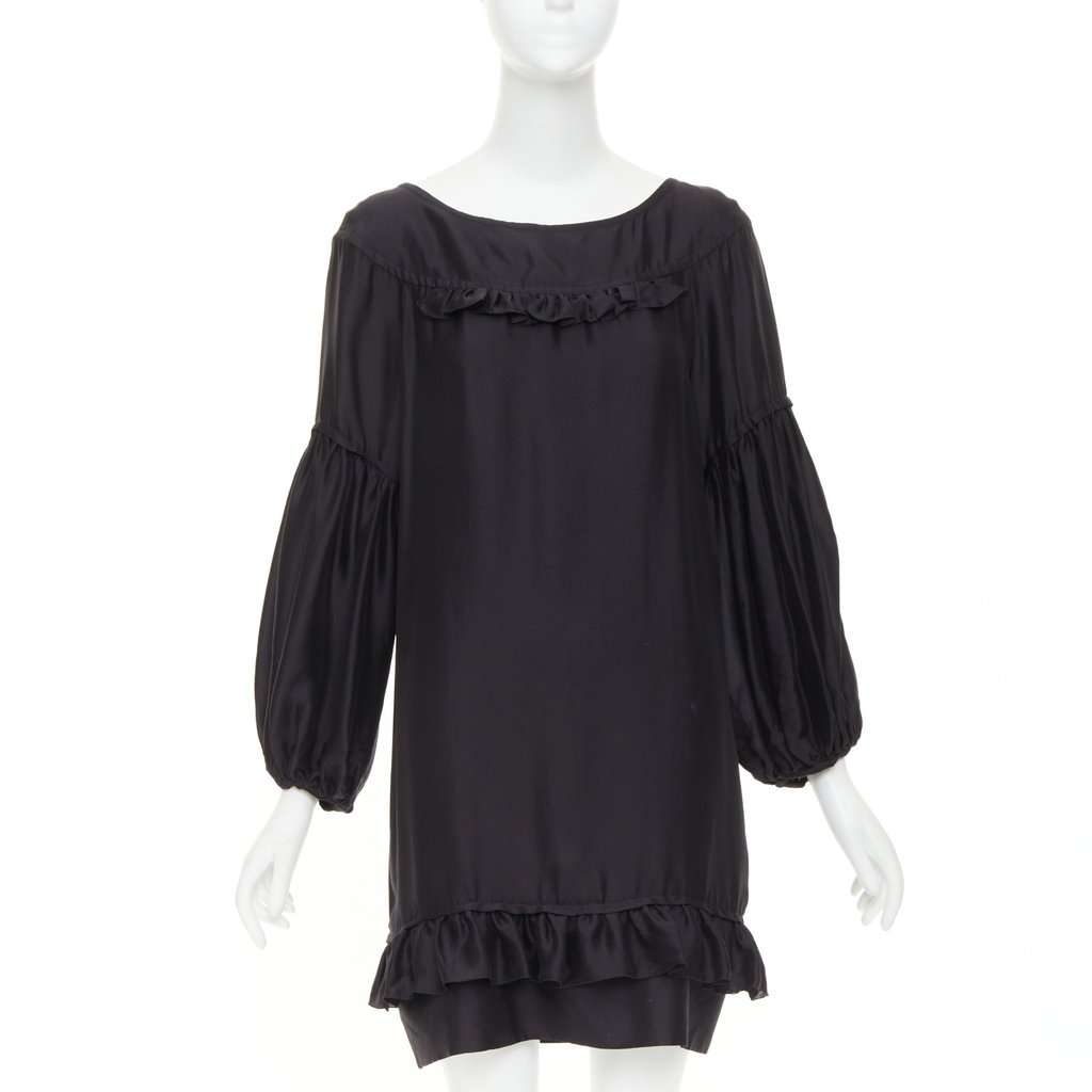 Stella McCartney Black Silk Dress Black Silk Good condition - Front View
