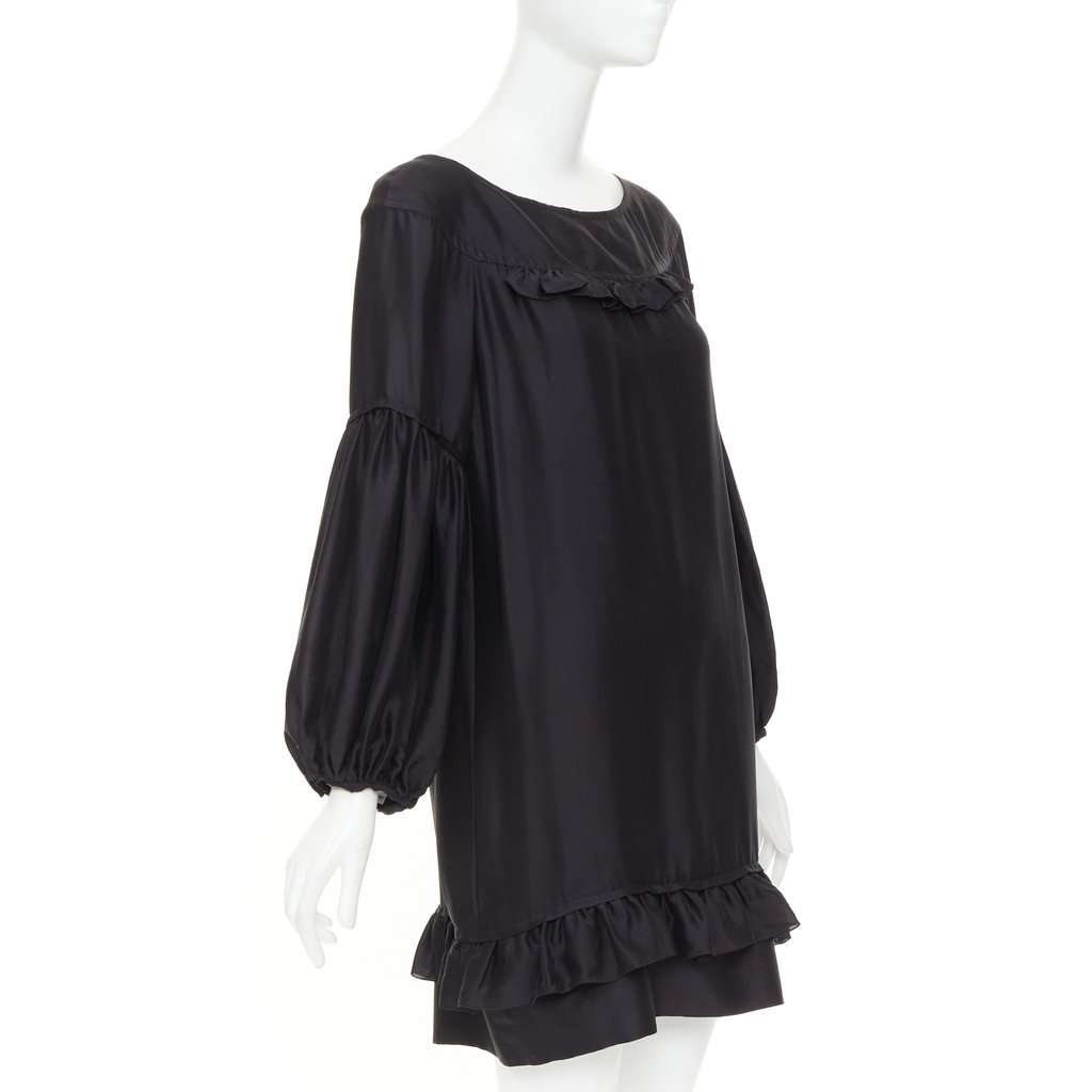 Stella McCartney Black Silk Dress Black Silk Good condition - Inside View