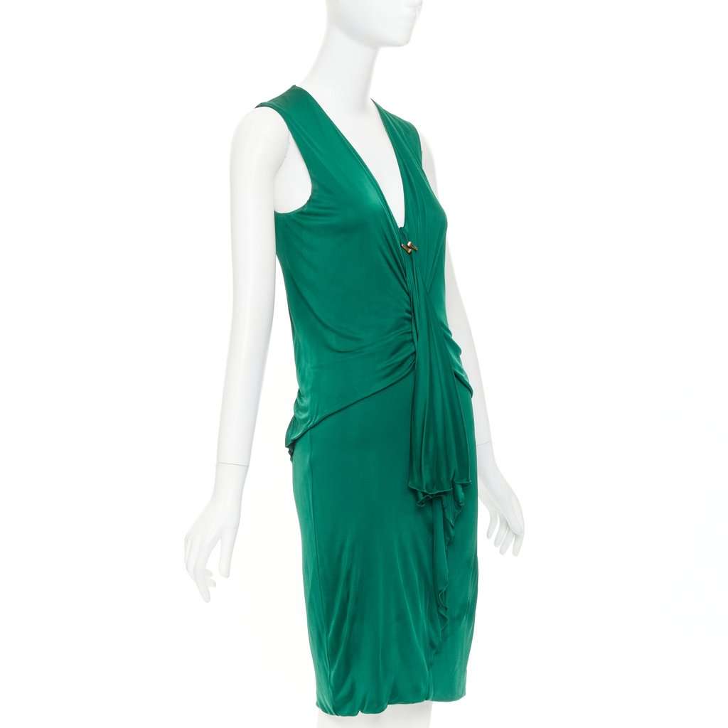 Gucci Green Viscose Dress Green Viscose Good condition - Inside View