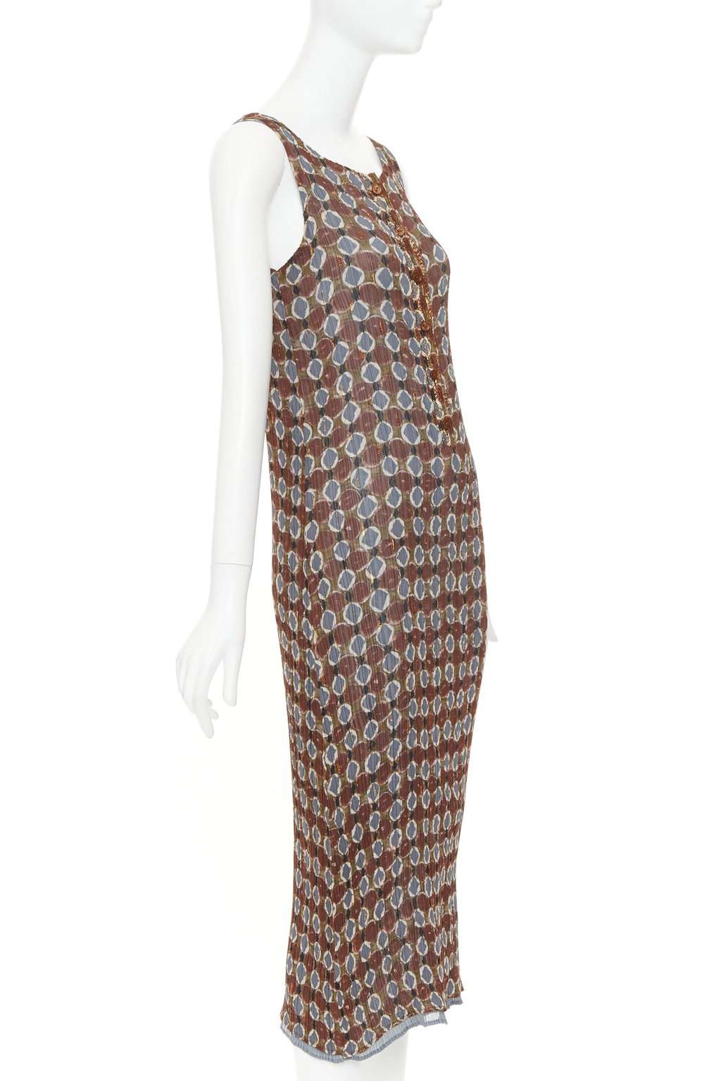 Issey Miyake Brown Polyester Dress Brown Polyester Very good condition - Inside View