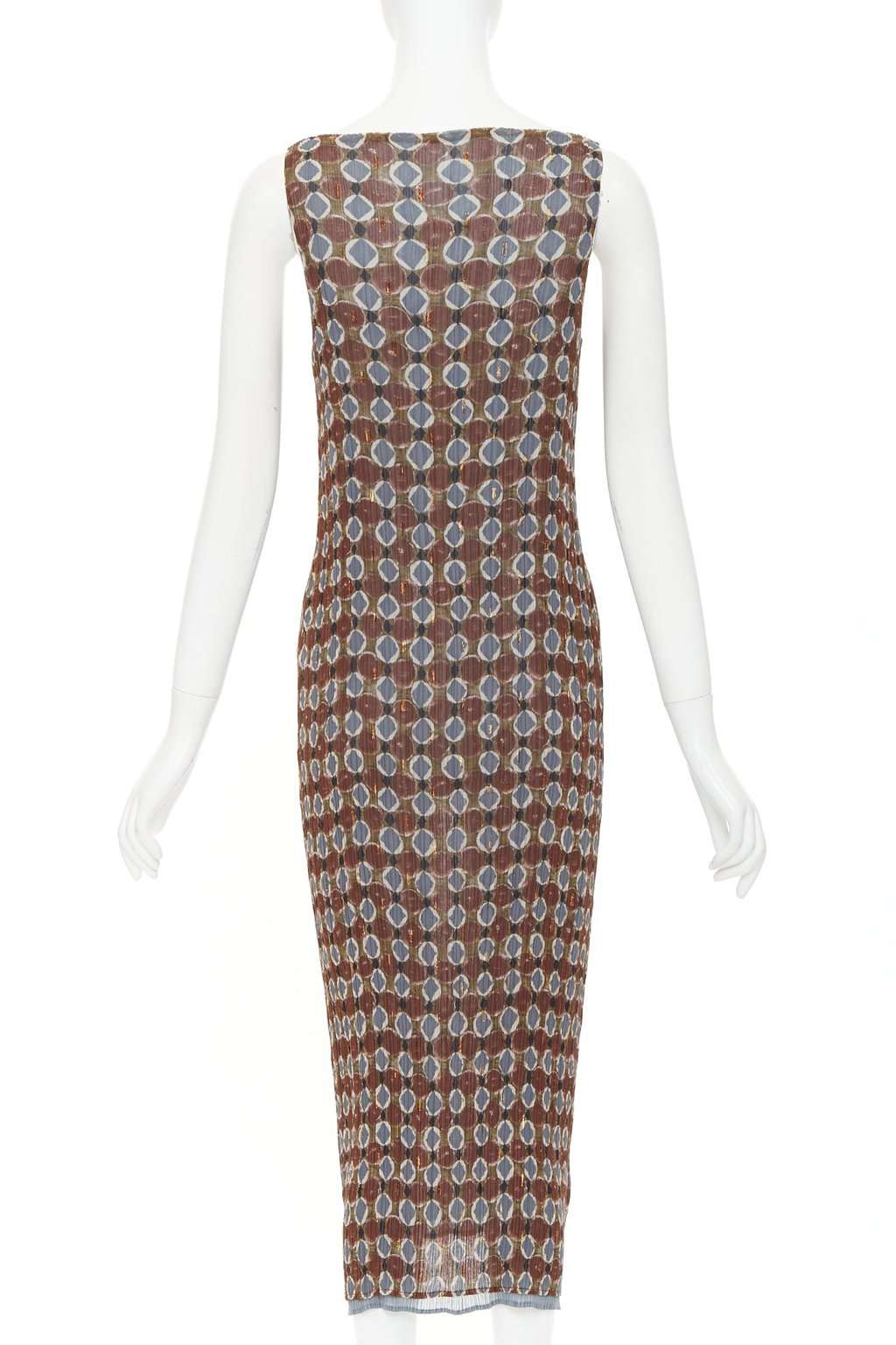 Issey Miyake Brown Polyester Dress Brown Polyester Very good condition - Box View