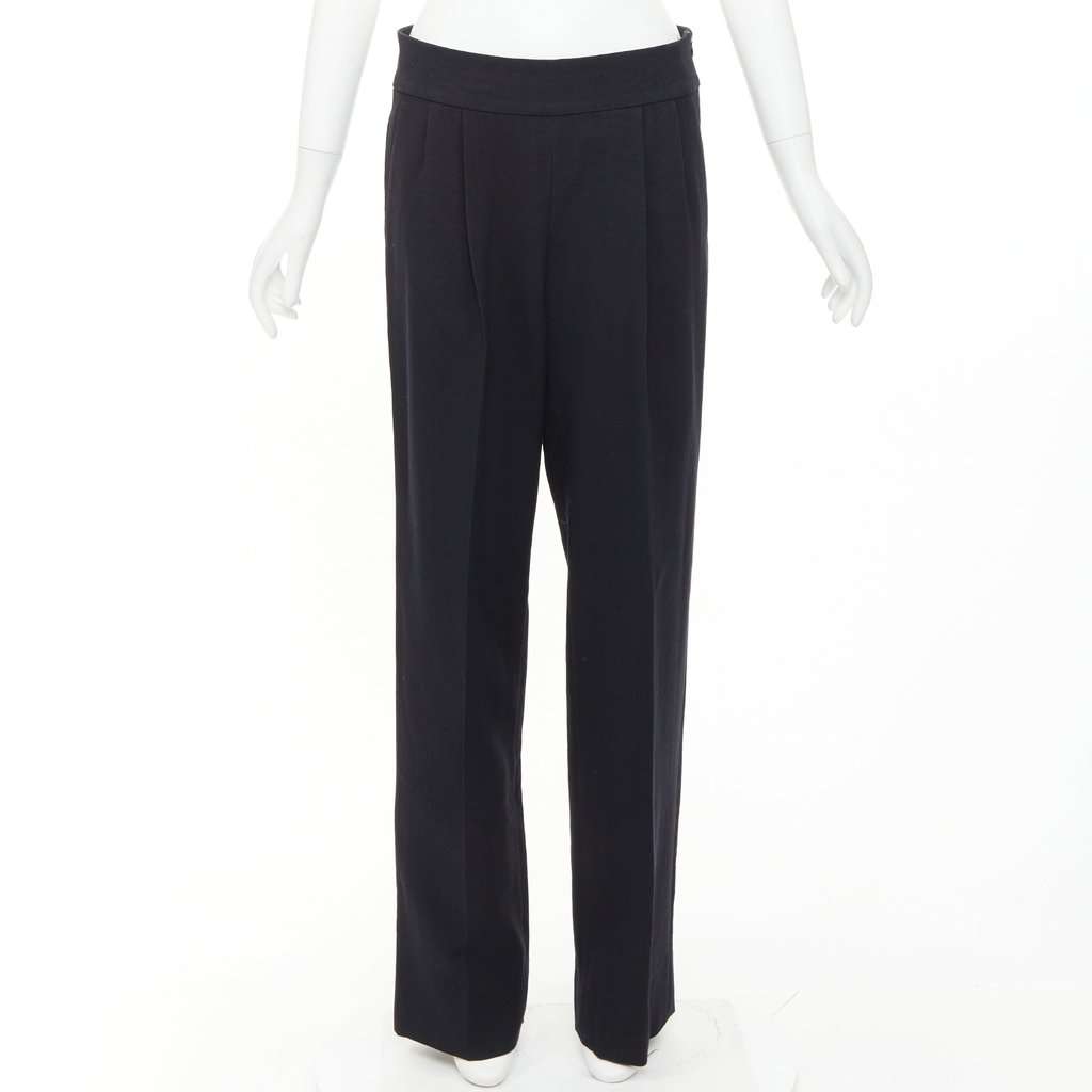 Dries Van Noten Black Wool Trouser Black Wool Good condition - Front View