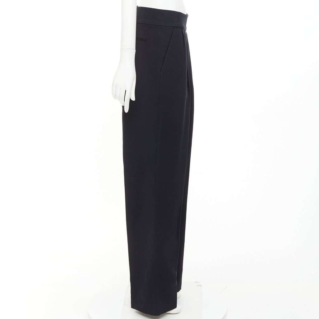 Dries Van Noten Black Wool Trouser Black Wool Good condition - Model View