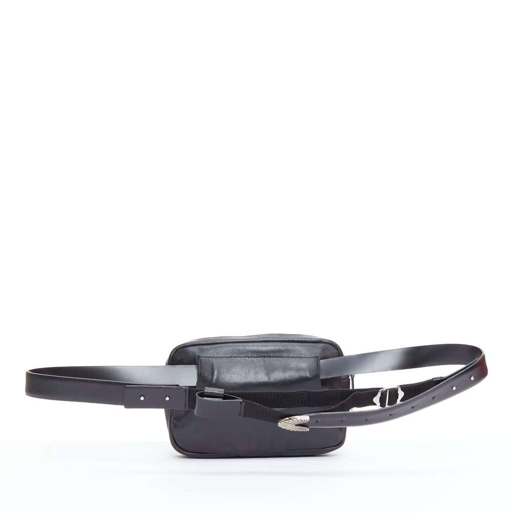 Toga Archives Colorblock Satchel Black Leather Fair condition - Model View