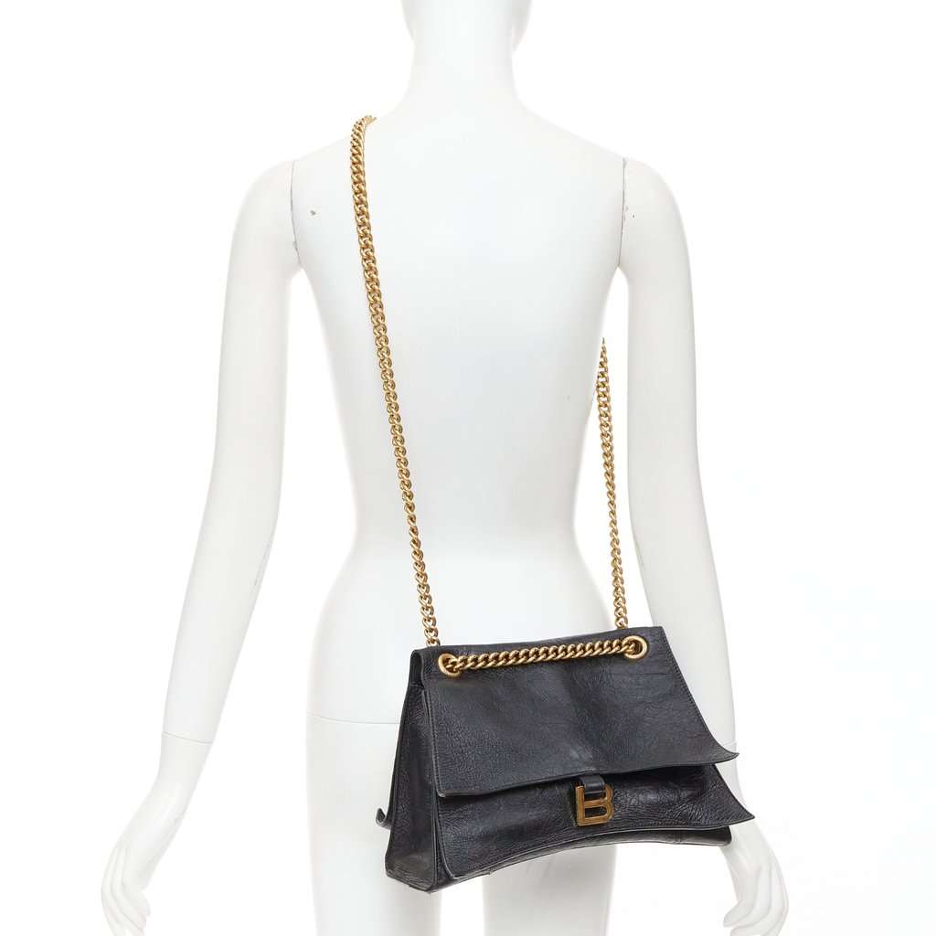 Balenciaga Crush Black Leather Good condition - Back View