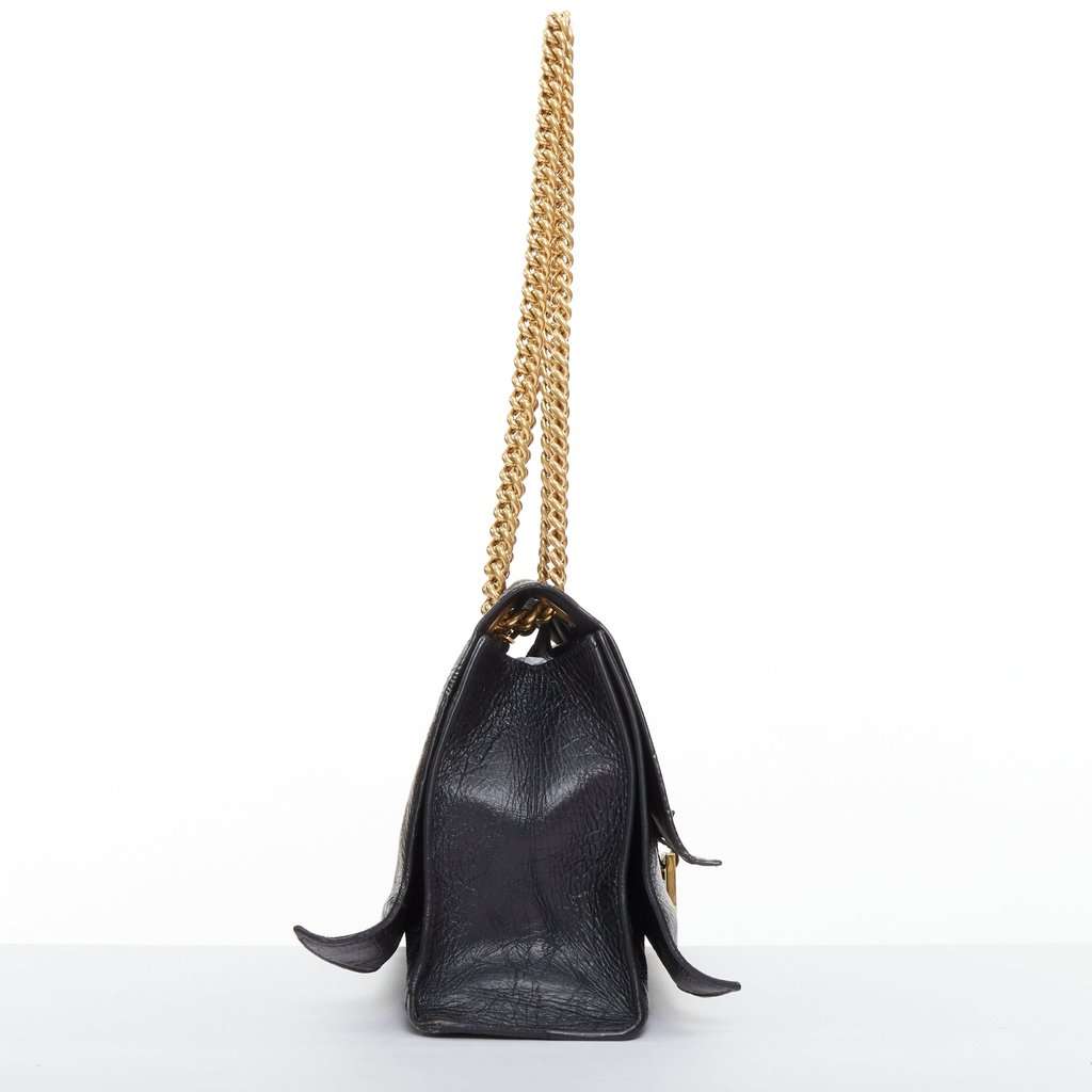 Balenciaga Crush Black Leather Good condition - Model View