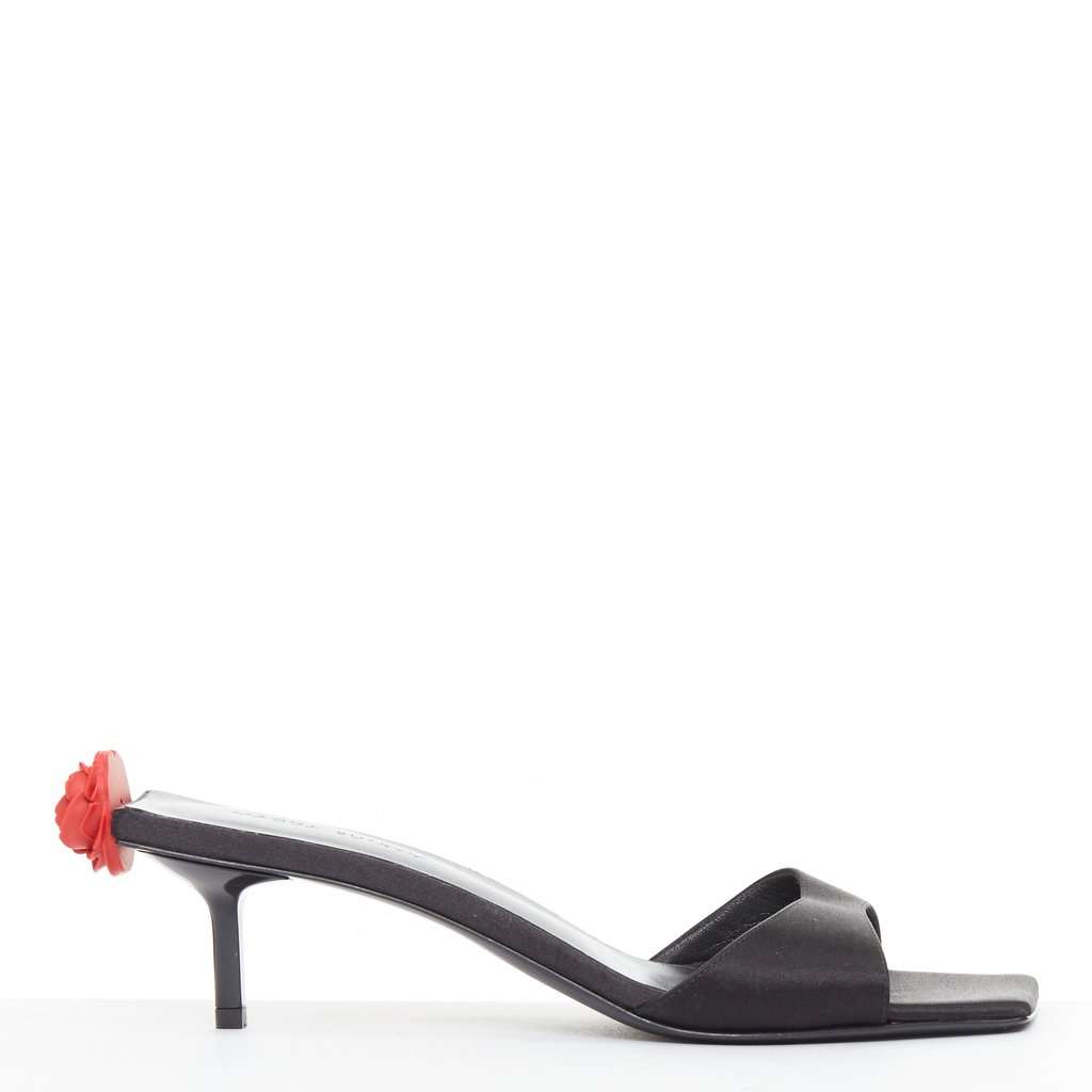 Magda butrym Black Silk Heels Black Silk Very good condition - Back View