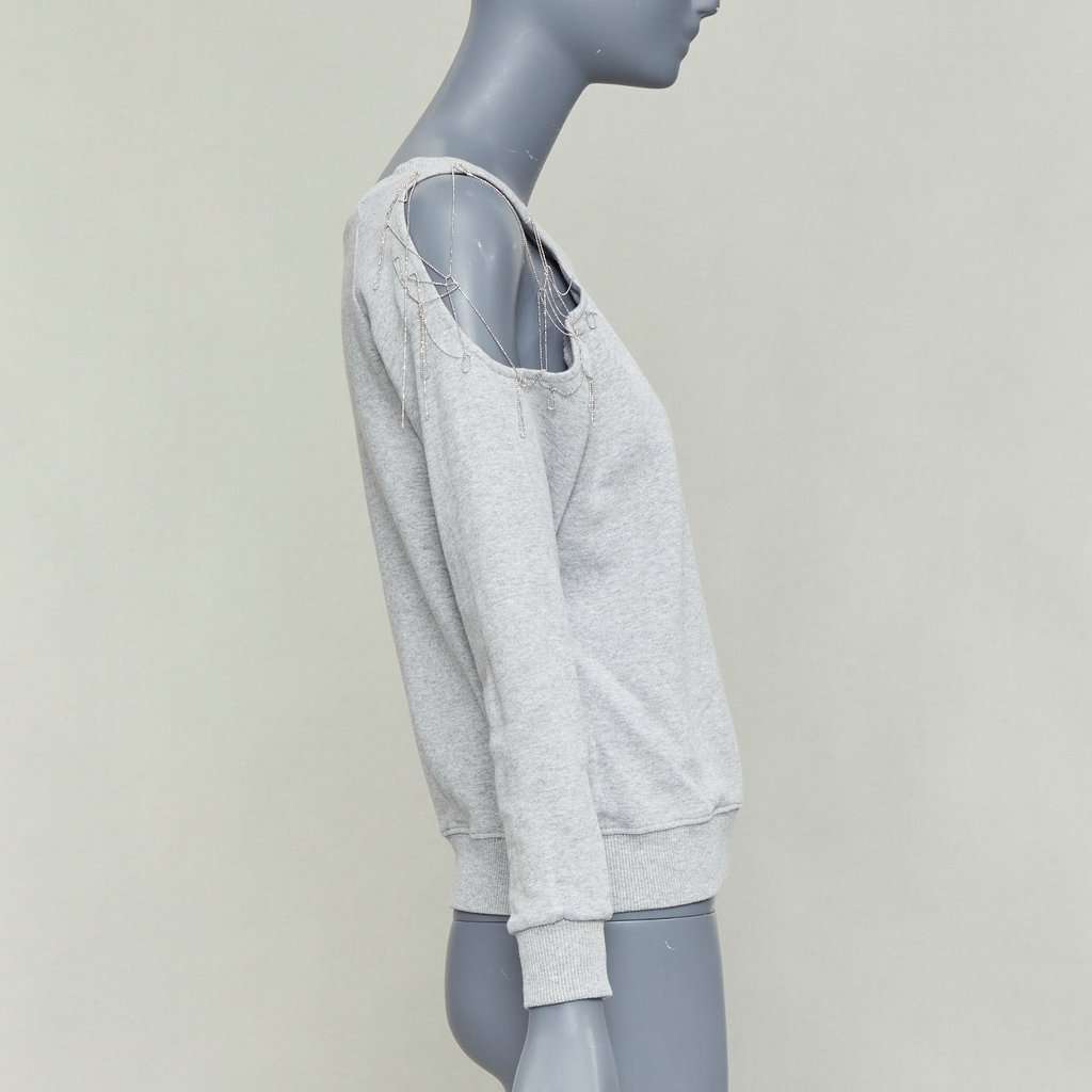 Saint Laurent Grey Cotton Knitwear Grey Cotton Very good condition - Model View