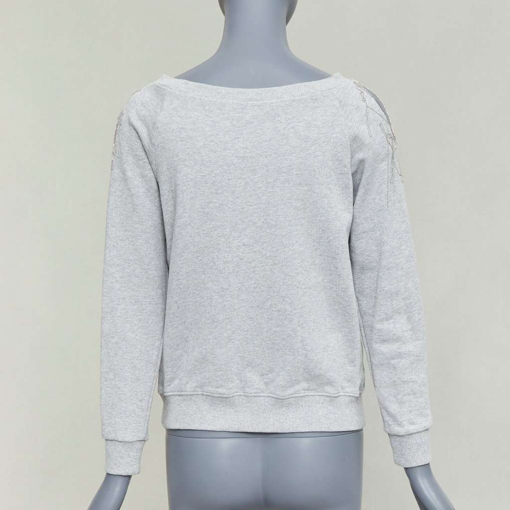 Saint Laurent Grey Cotton Knitwear Grey Cotton Very good condition - Box View