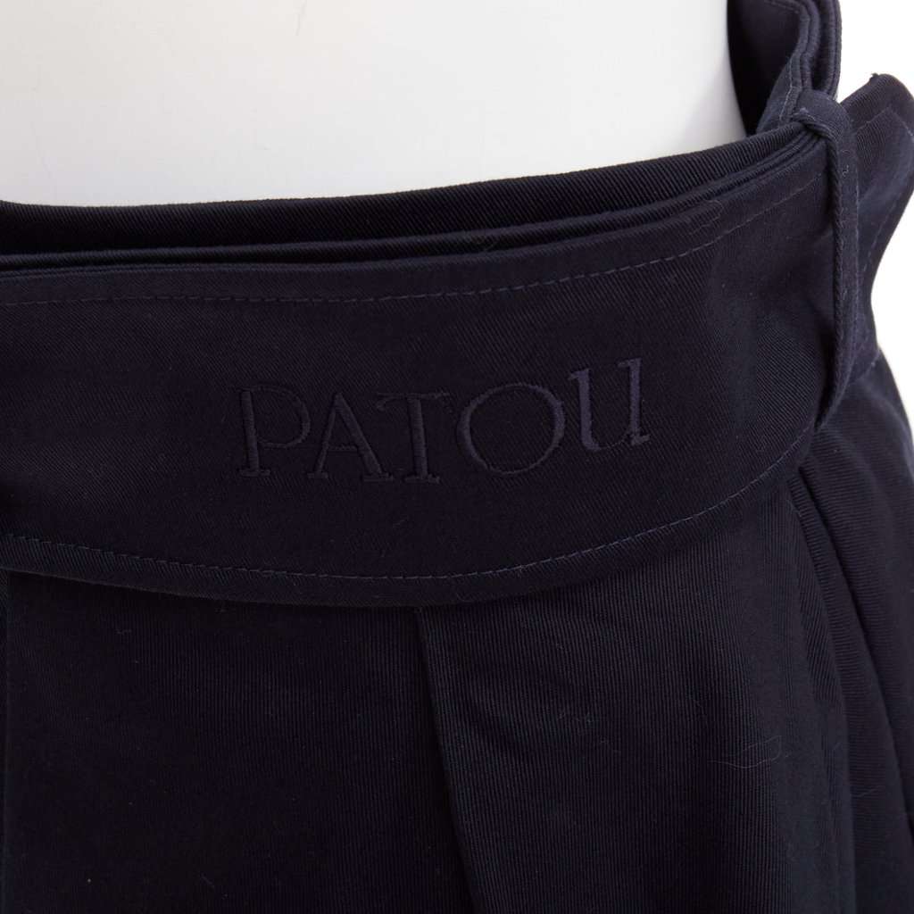 Patou Navy Cotton Skirt Navy Cotton Very good condition - Back View
