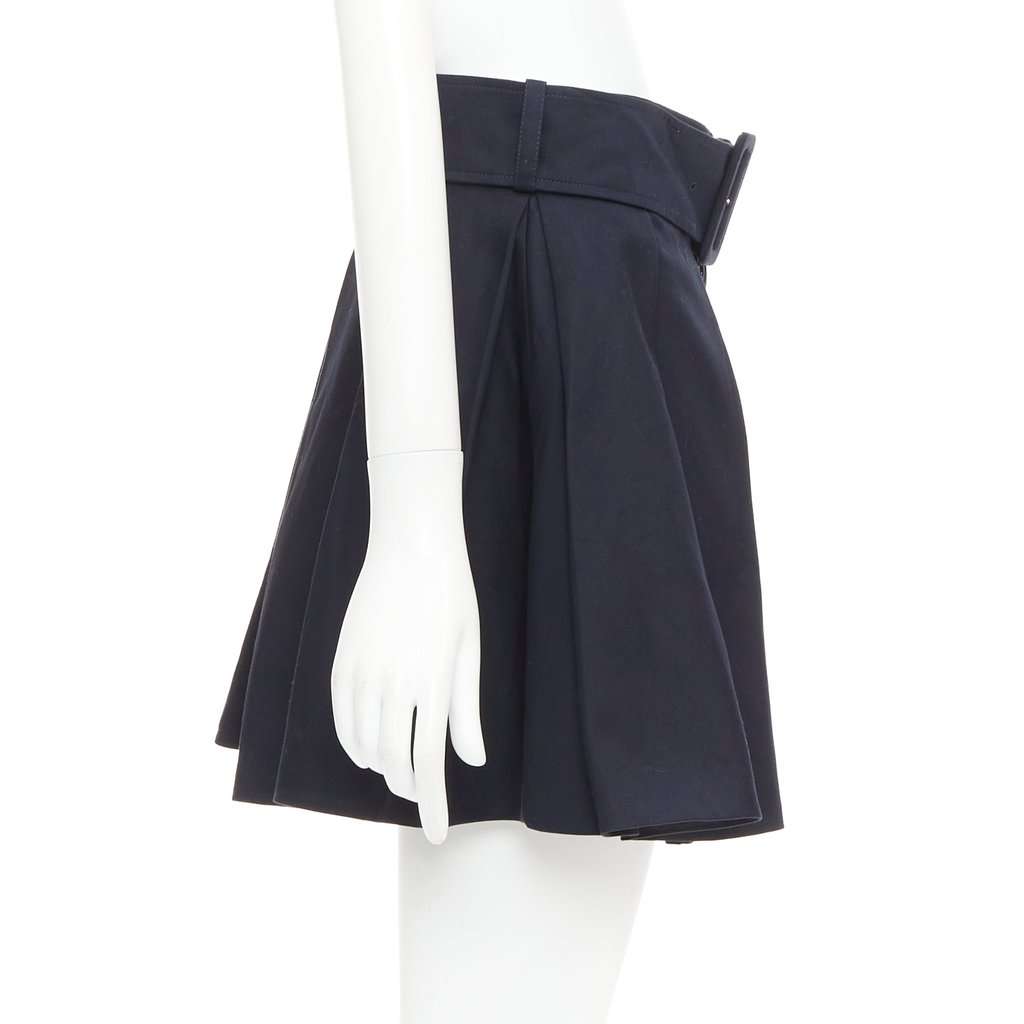 Patou Navy Cotton Skirt Navy Cotton Very good condition - Model View