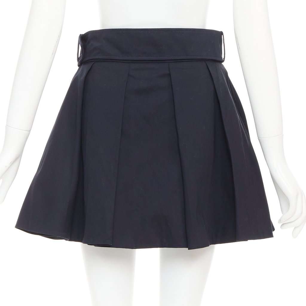 Patou Navy Cotton Skirt Navy Cotton Very good condition - Box View