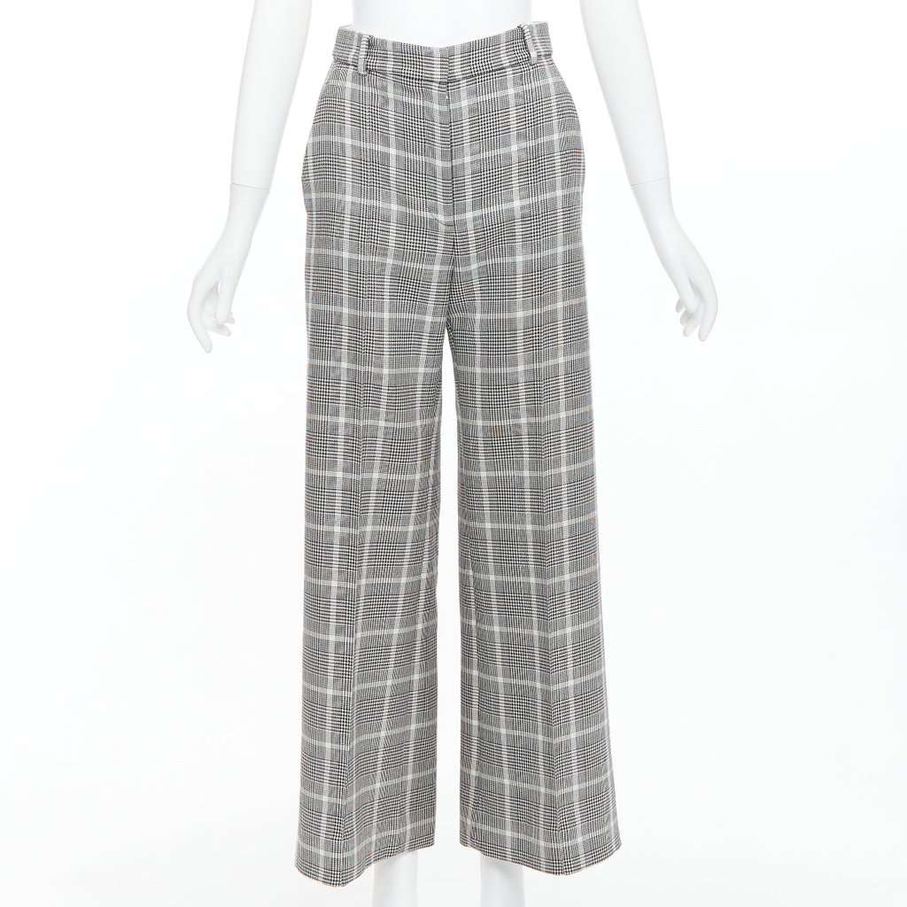 Stella McCartney Pleats Cropped Pants Grey Wool Very good condition - Front View