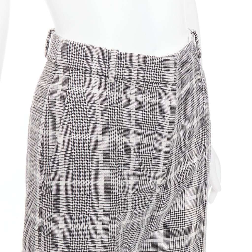 Stella McCartney Pleats Cropped Pants Grey Wool Very good condition - Back View