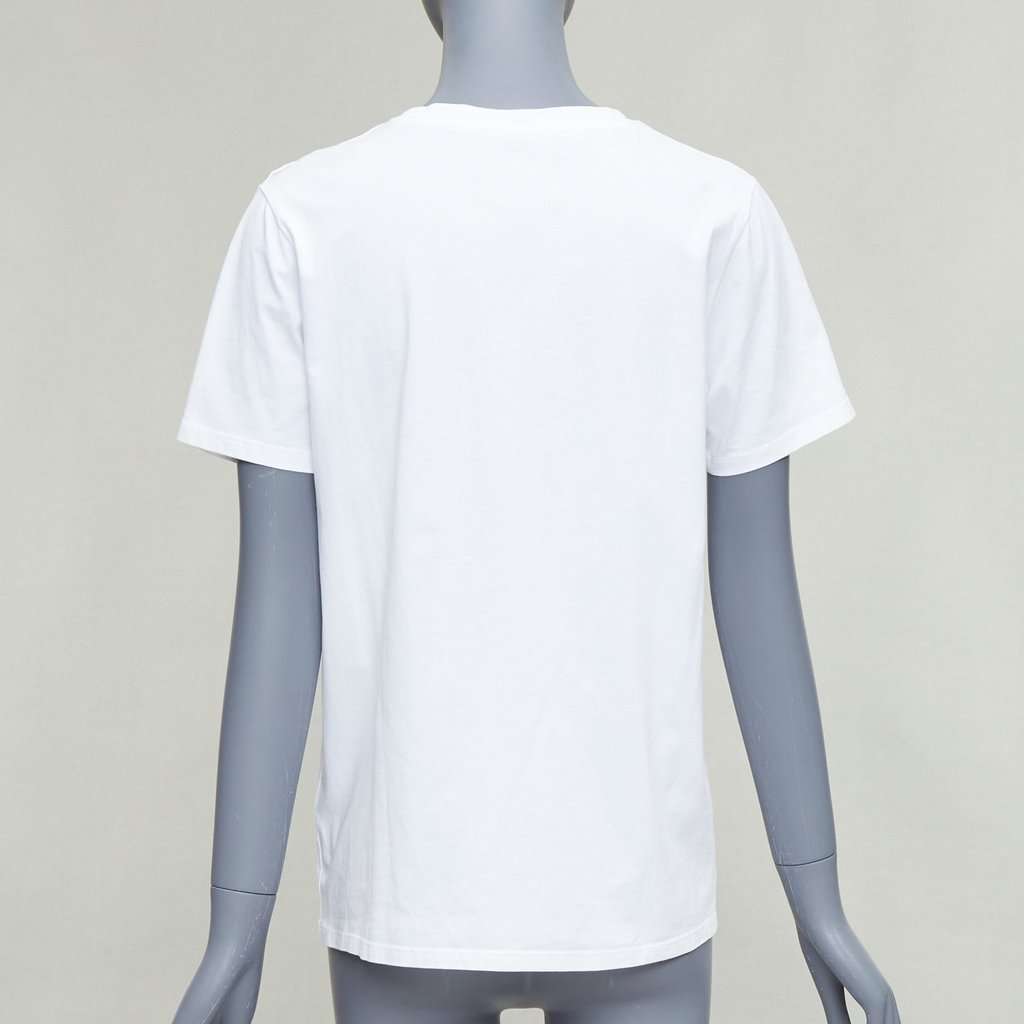 Balmain Gold Foil Logo Tee White Cotton Good condition - Box View