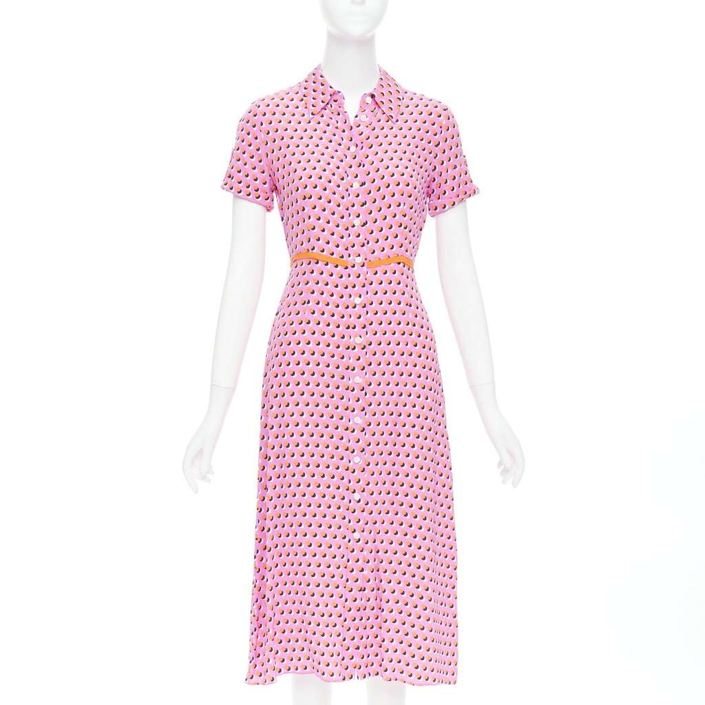 Diane Von Furstenberg Georgia Pink Silk Very good condition - Front View