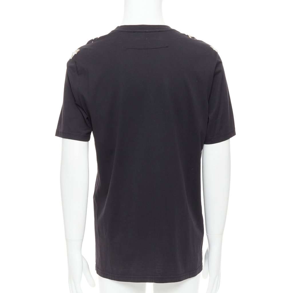Givenchy Floral Print Tee Black Cotton Very good condition - Box View