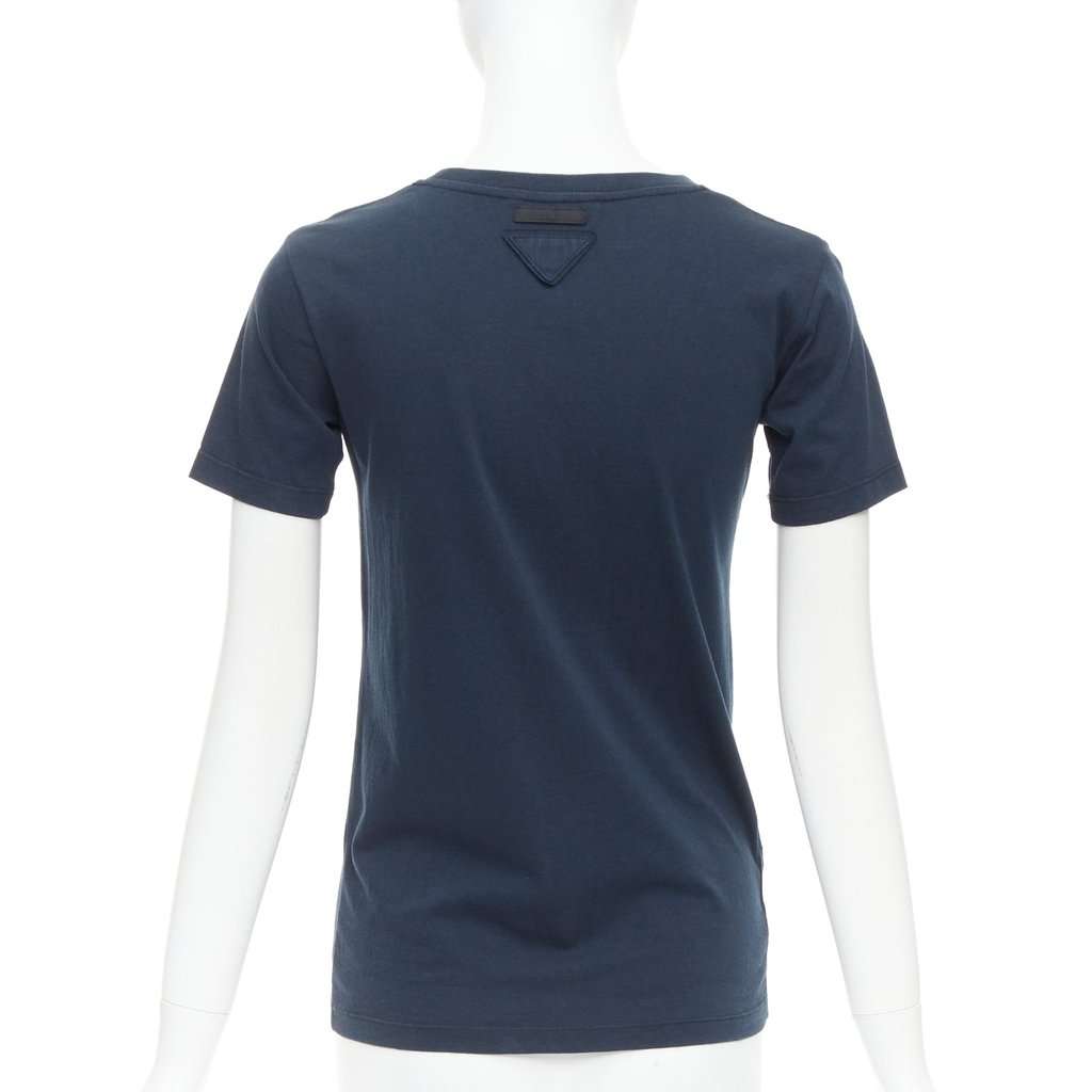 Prada Crystal Bear Tee Black Cotton Good condition - Box View