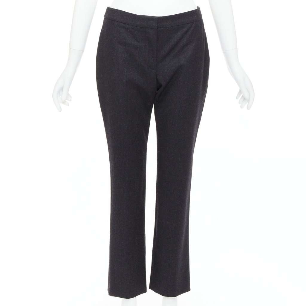 Alexander McQueen Tapered Bootcut Pants Grey Wool Very good condition - Front View