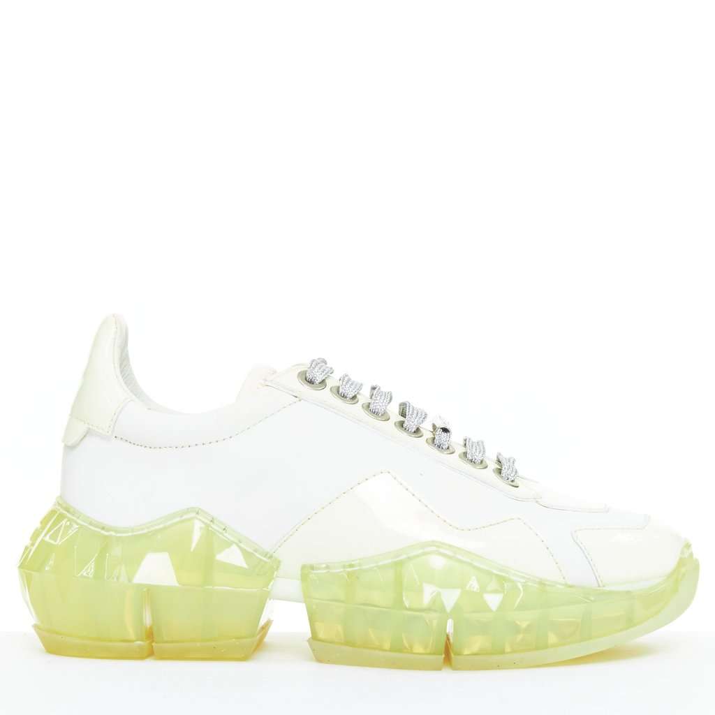 Jimmy Choo Diamond White Leather Good condition - Front View