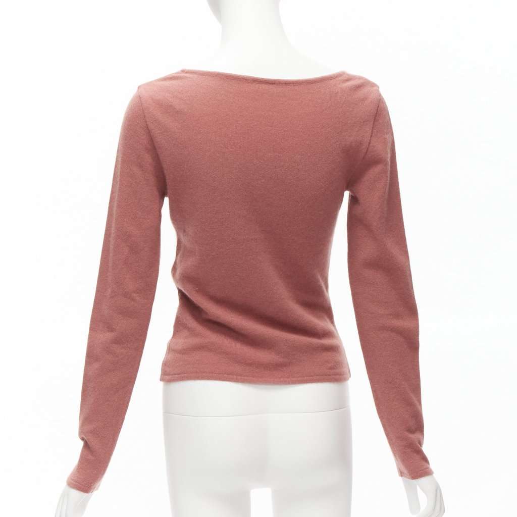 Valentino Garavani Twist Front Sweater Pink Wool Never worn - Box View