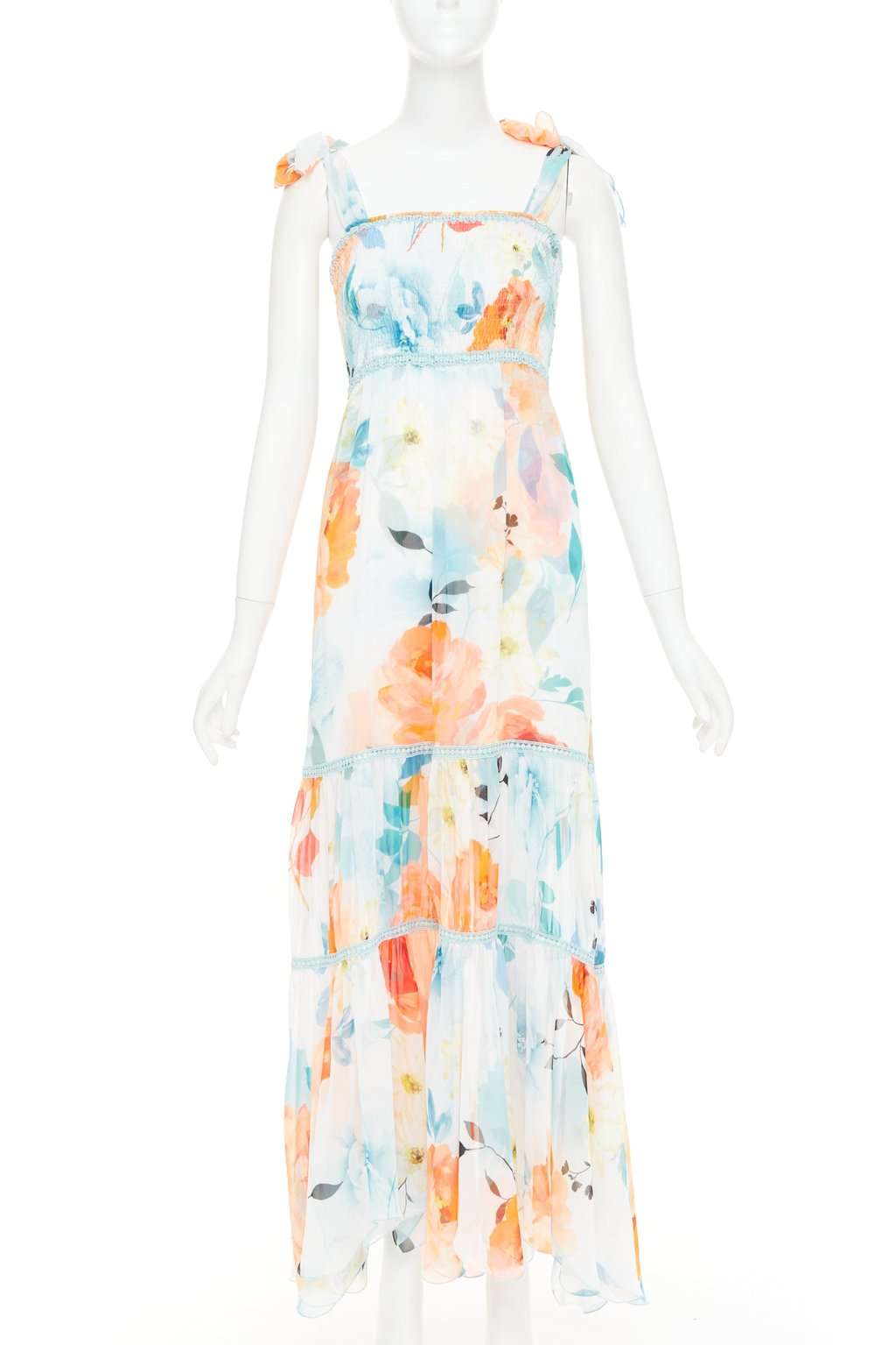 Unsigned MultiColor Viscose Dress MultiColor Viscose Very good condition - Front View