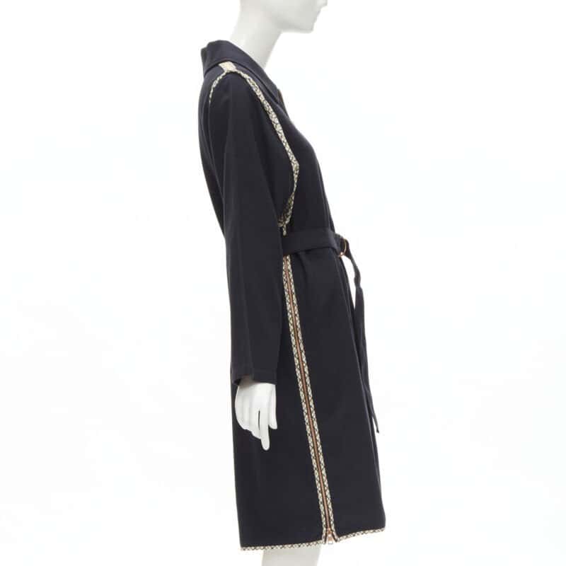 See by Chloé Black Zip Car Coat Black Cotton Never worn - Box View