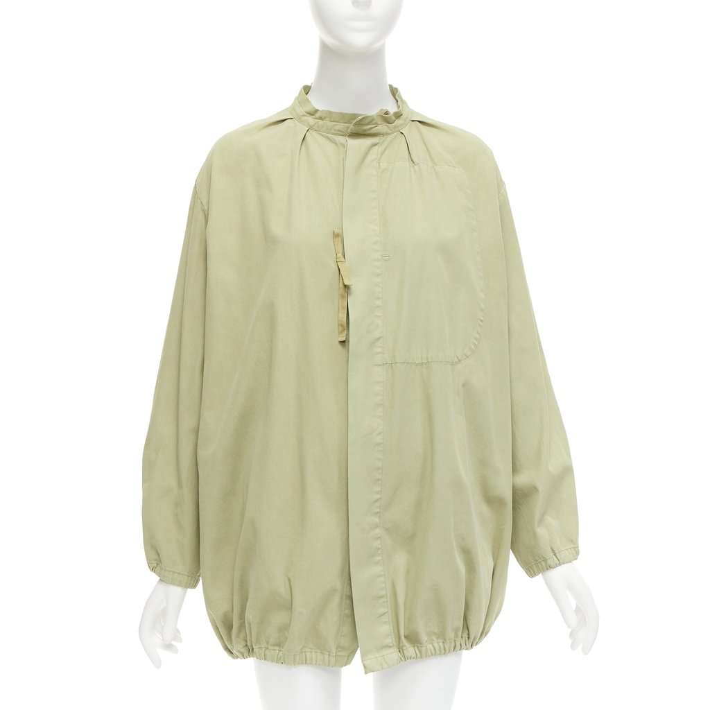 Unsigned Green Drawstring Parka Green Cotton Very good condition - Inside View