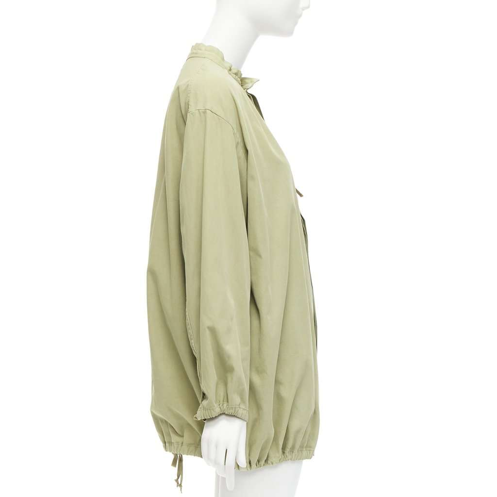 Unsigned Green Drawstring Parka Green Cotton Very good condition - Box View