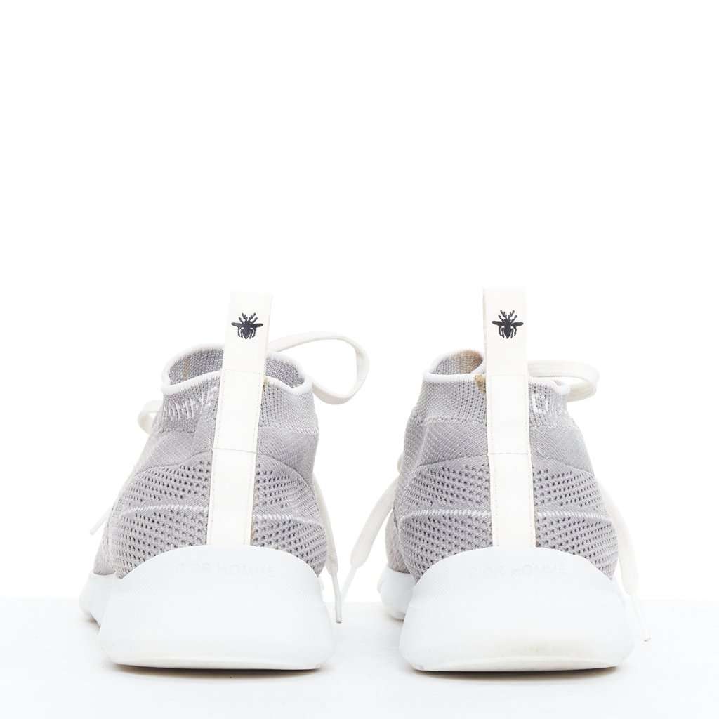 Dior Logo Knit Sneakers Grey Very good condition - Box View