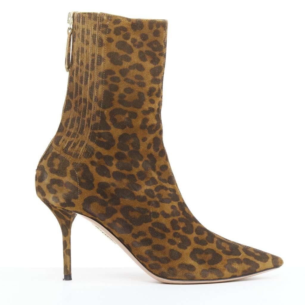 Aquazzura Montmartre Brown Suede Fair condition - Front View